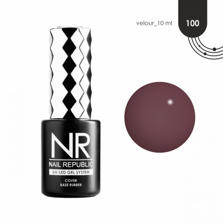 NAIL REPUBLIC   База камуфлирующая   10мл   Base VELOUR   #100  10мл