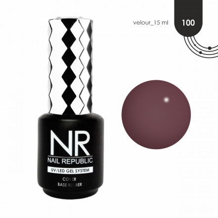 NAIL REPUBLIC   База камуфлирующая   10мл   Base VELOUR   #100  15мл