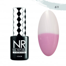 NAIL REPUBLIC   Гель-лак термо   10мл   Thermo Color Nude   #611