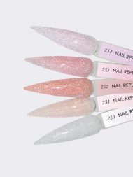 NAIL REPUBLIC   Гель  для моделирования самовыравнивающийся светоотражающий   Gel   NUDE FLASH   #254   15г