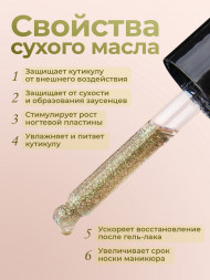 MANITA   Oil MELON   50мл   Масло для кутикулы сухое укрепляющее с шиммером