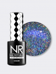 NAIL REPUBLIC   CAT Ranbow Flash #080   10мл   Гель-лак кошачий глаз светоотражающий