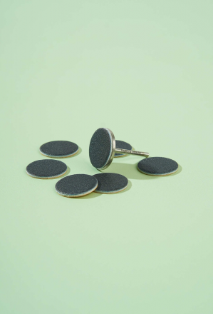 ALGEBRA BEAUTY   STRONG BLACK   Мягкие   M (20мм)   #180   (50шт)   Сменные файлы  для педикюрного диска на вспененной подложке