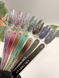 KLIO  Гель-лак с шестигранниками  STARRY SKY  5г (банка)  №04