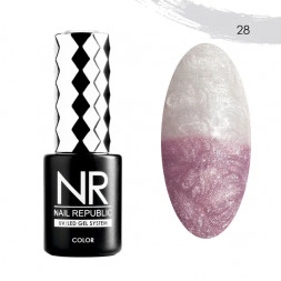 NAIL REPUBLIC   Гель-лак термо   10мл   Thermo color pearl   #028