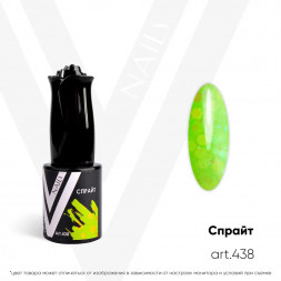 VOGUE NAILS   Гель-лак неоновый с шестигранниками  10мл  СПРАЙТ
