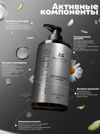 MANITA   Gel BLANCHE   460мл   Гель для душа парфюмированный