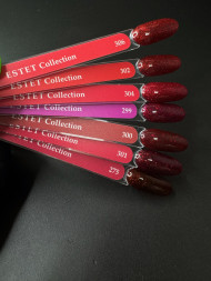 KLIO  Гель-лак  ESTET COLLECTION  10мл  №306  Красные с шиммером